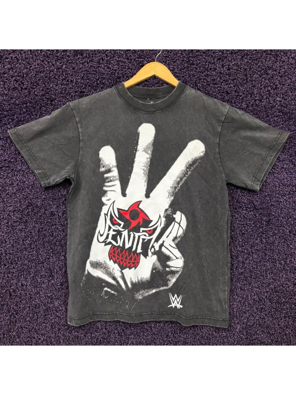 WWE Penta Zero Miedo Hand Double Sided Wrestling T-Shirt Size Small